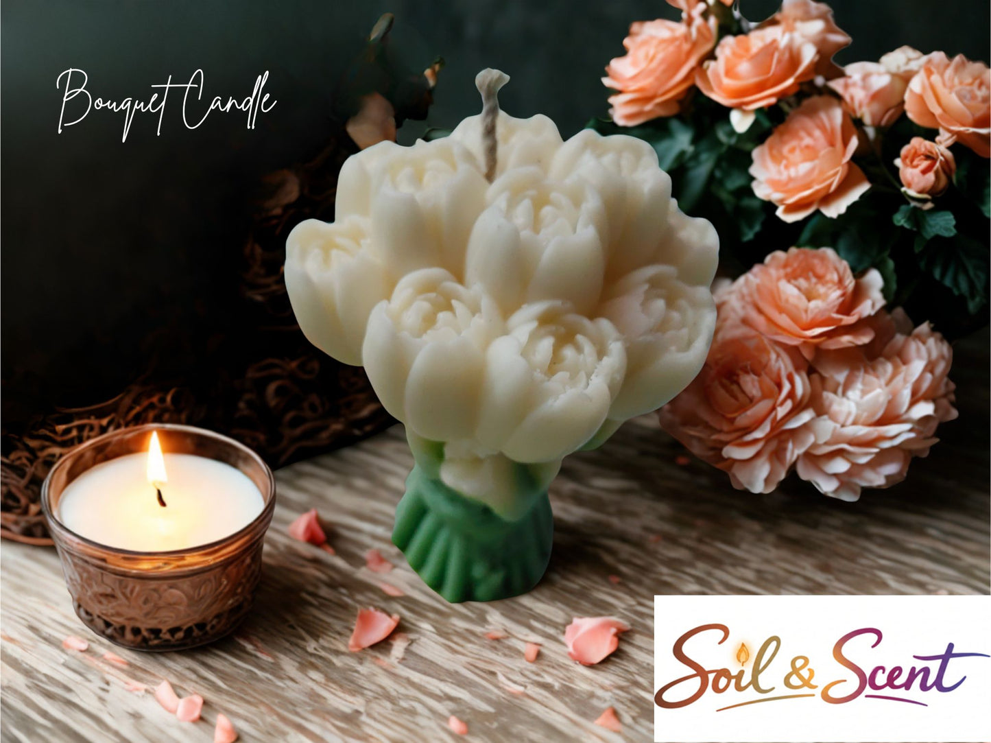 Flower Bouquet Candle
