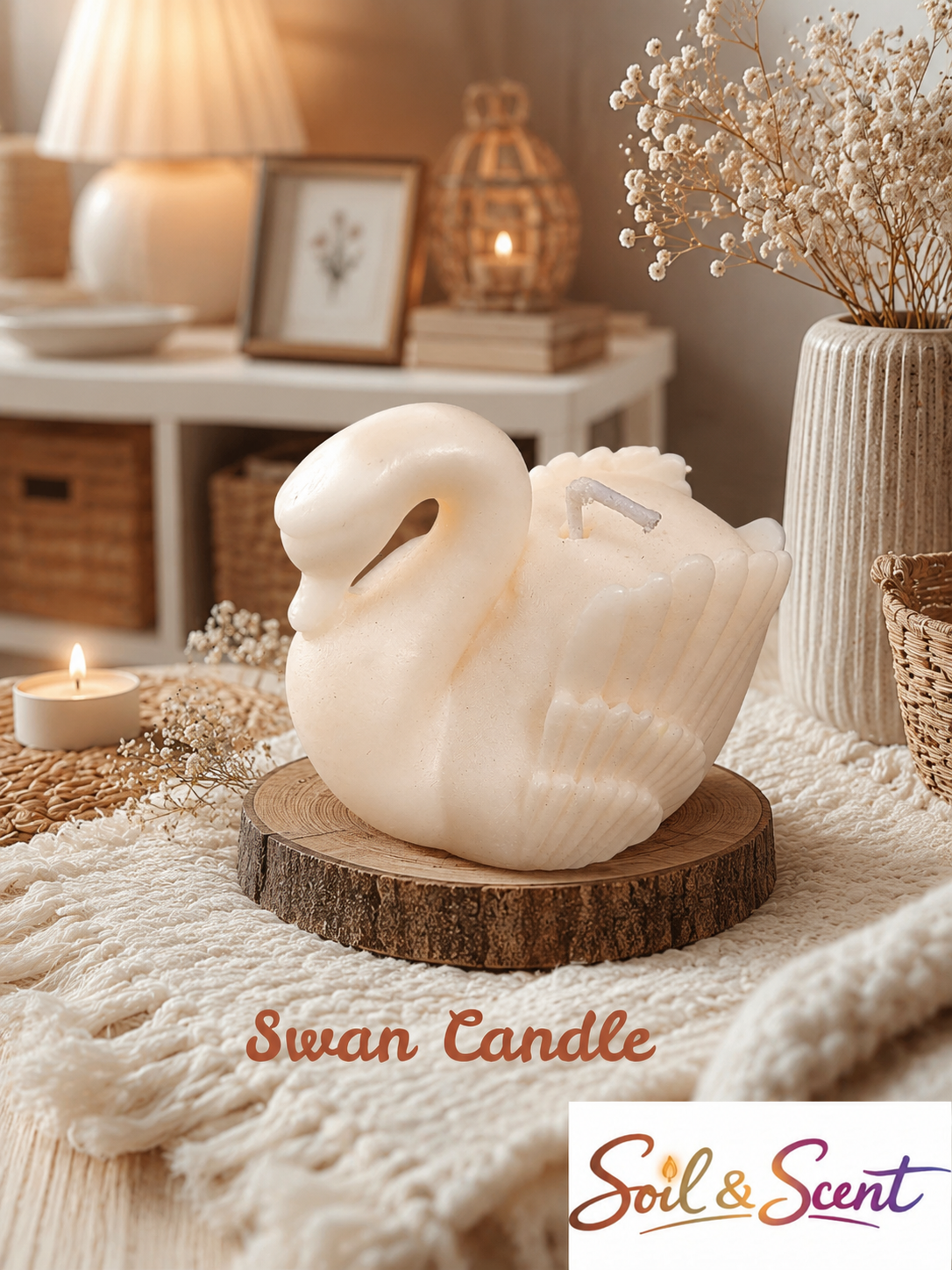 Swan-Candle