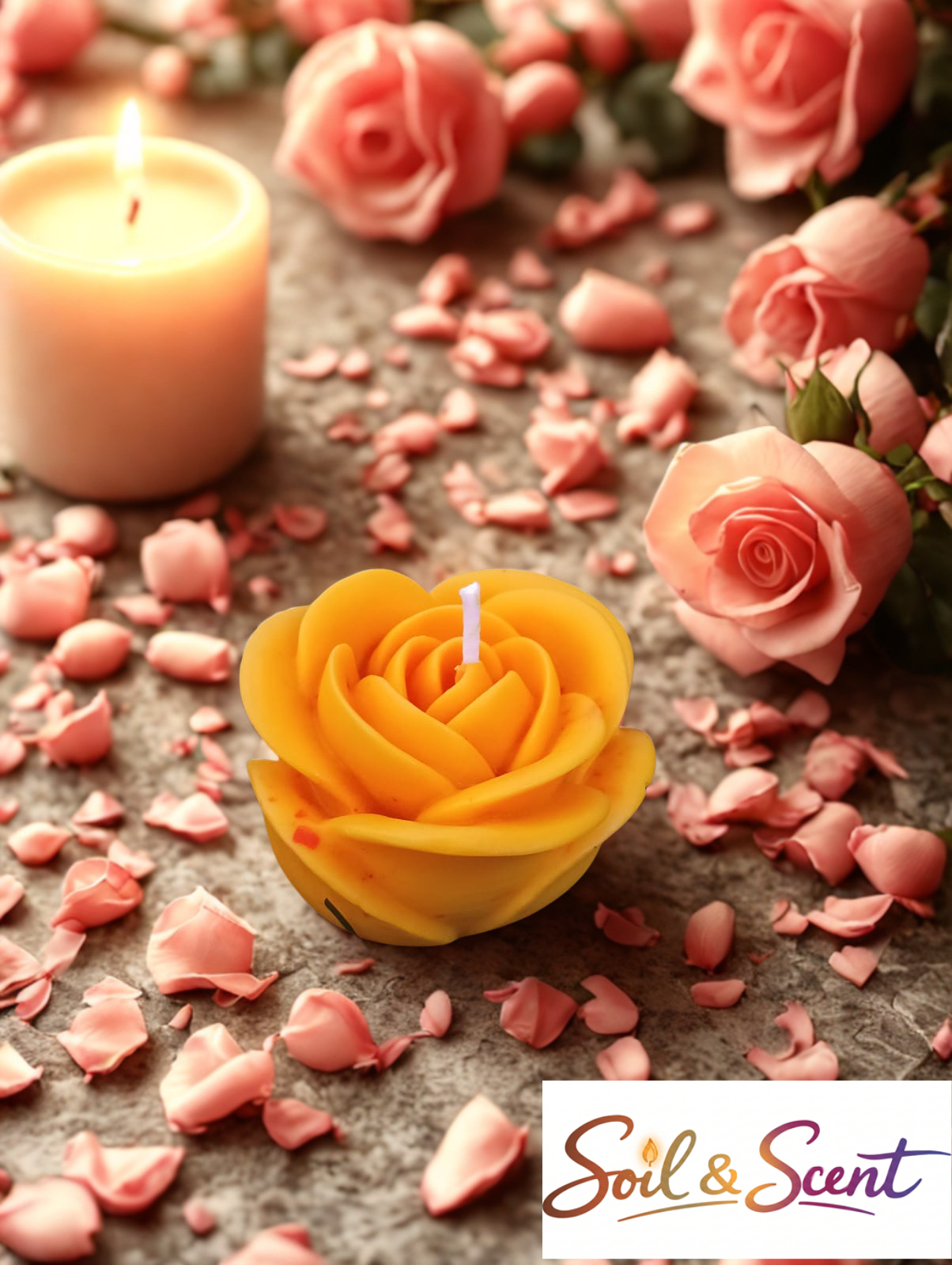 Rose Candle
