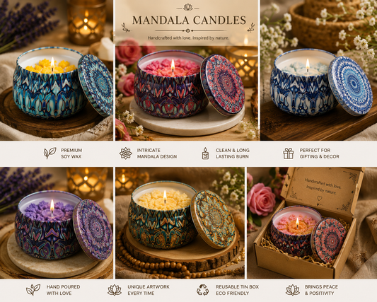 Mandala Candle